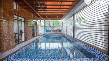 Indoor pool, a heated pool