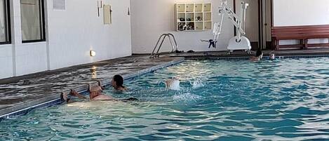 Indoor pool, outdoor pool