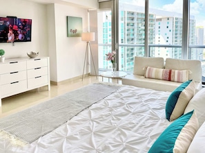 Iron/ironing board, travel cot, WiFi, bed sheets