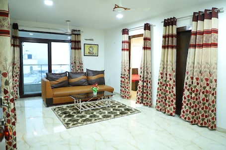 公寓, 3 间卧室, 无障碍, 吸烟房 | 客厅