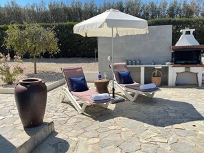 Apartment, 3 Bedrooms, Private Pool, Garden View | Sun deck