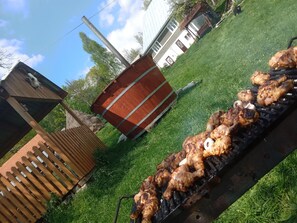 Ferienhaus, 2 Schlafzimmer, Raucher, Terrasse | Speisen