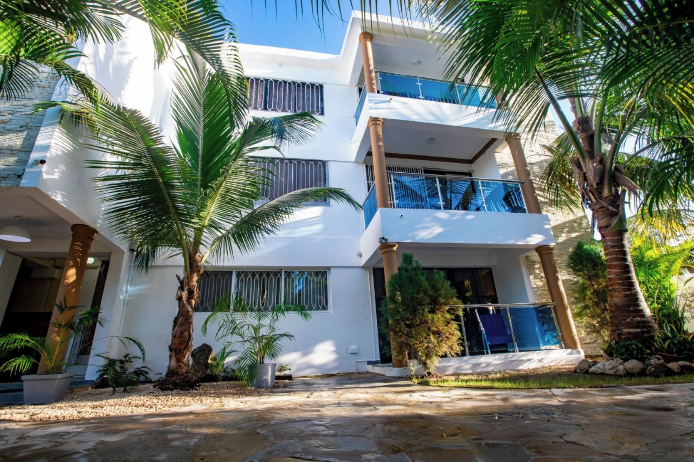Appartement, 2 chambres, fumeurs, piscine privée | Vue depuis l’hébergement