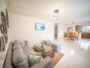 Apartment, 2 Bedrooms, Smoking, Private Pool | Living room - Fully Equipped 2br Apt-dt5mins To The Beach (Sosúa)