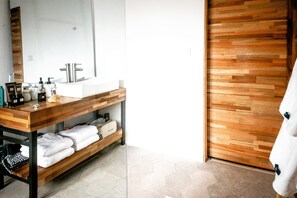 Apartment, 1 Bedroom, Terrace, Mountain View | Bathroom - Ti Baz Beach House With Mountain View (Tamarin)