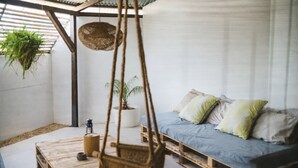 Leilighet, 1 soverom, terrasse, fjellutsikt | 1 soverom og sengetøy