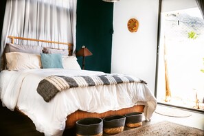 อพาร์ทเมนท์, 1 ห้องนอน, ระเบียง, วิวภูเขา | 1 ห้องนอน, ผ้าปูที่นอน