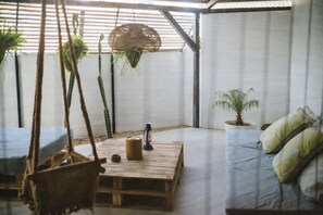Apartment, 1 Bedroom, Terrace, Mountain View | Living room - Ti Baz Beach House With Mountain View (Tamarin)