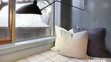 1 slaapkamer, een bureau, gratis wifi, beddengoed