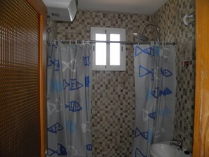 Shower, hair dryer