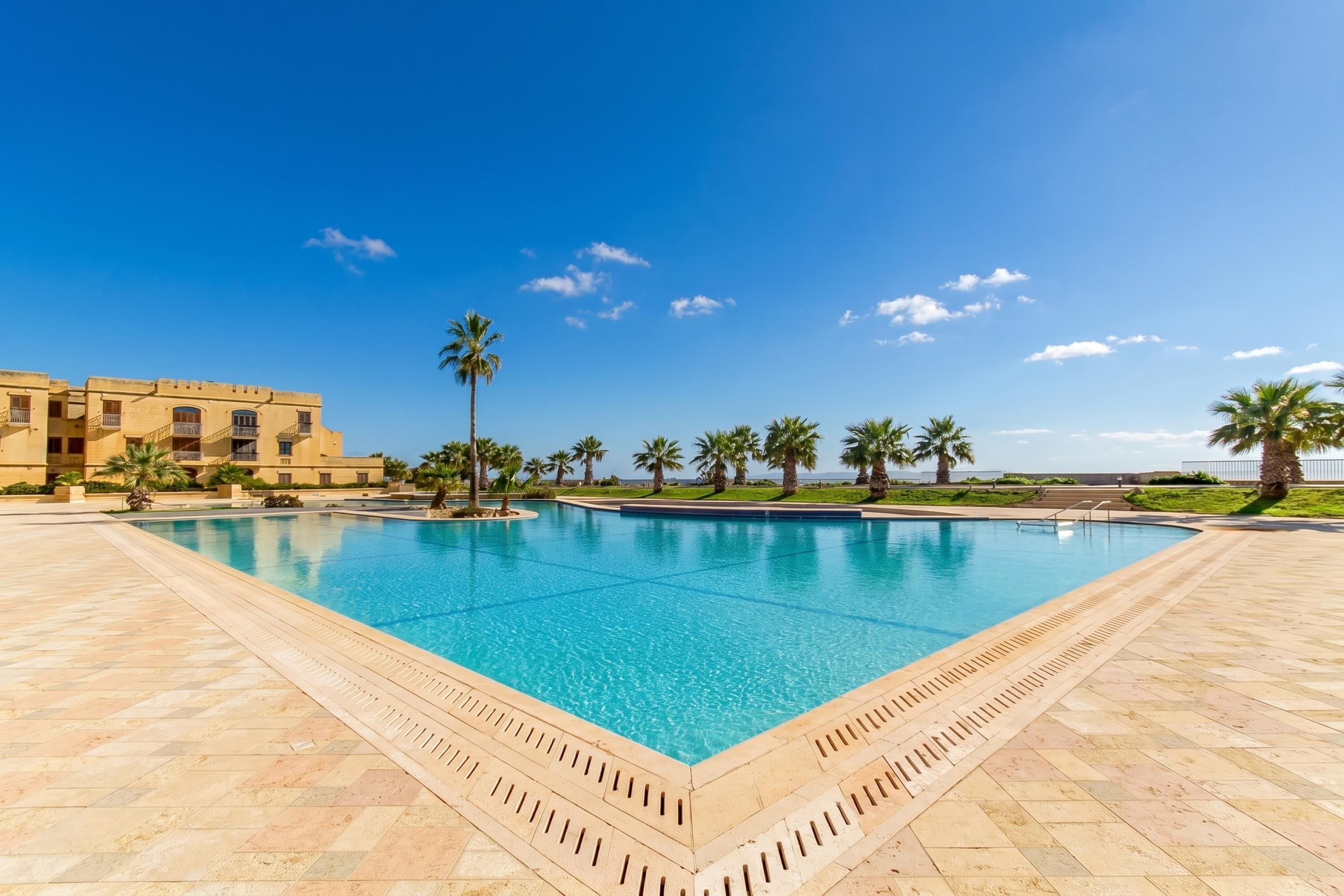 Family House, Multiple Bedrooms, 2 Bathrooms (Harbour Views Gozitan Villa + Shared) | Pool | Outdoor pool