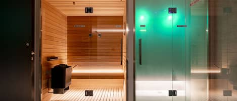 Sauna, bain à remous, hammam