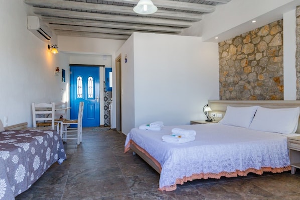 1 makuuhuone, tallelokero huoneessa, silitysrauta/-lauta, Wi-Fi