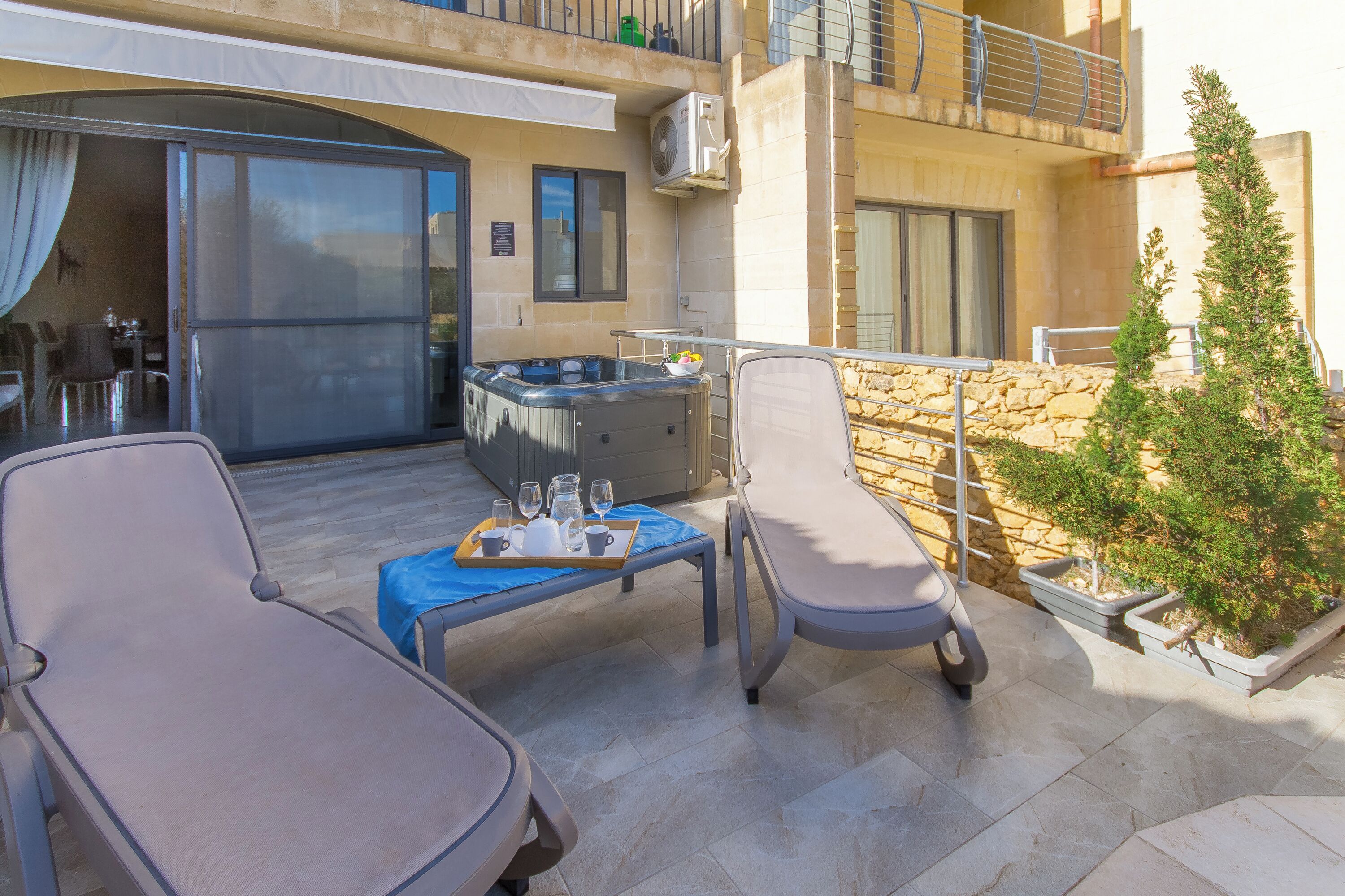 Family House, Multiple Bedrooms (Ta'Siku Gozitan villa + Pool & hot) | Terrace/patio