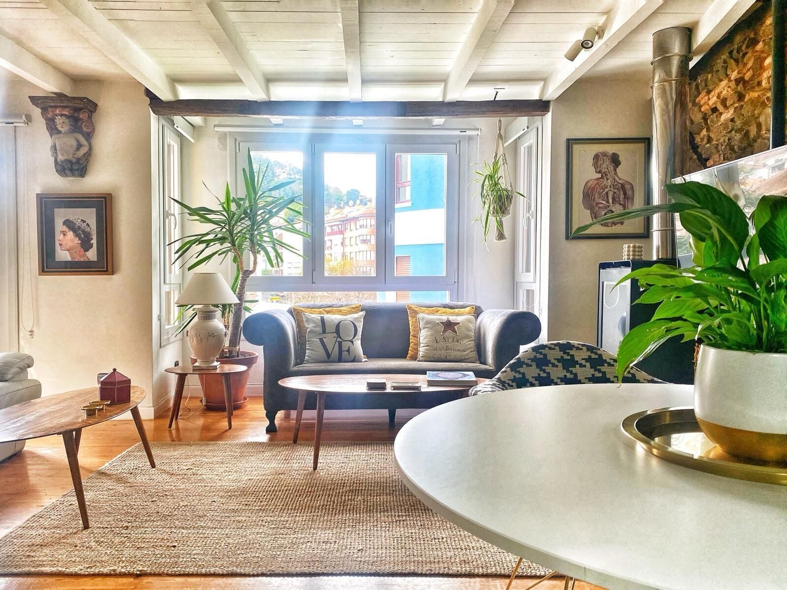 TV connectée, cheminée