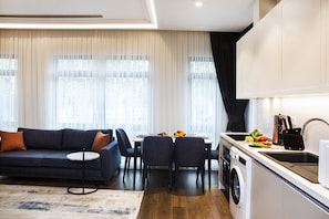 Comfort apartman | Nappalirész | Okostévé és padlófűtés