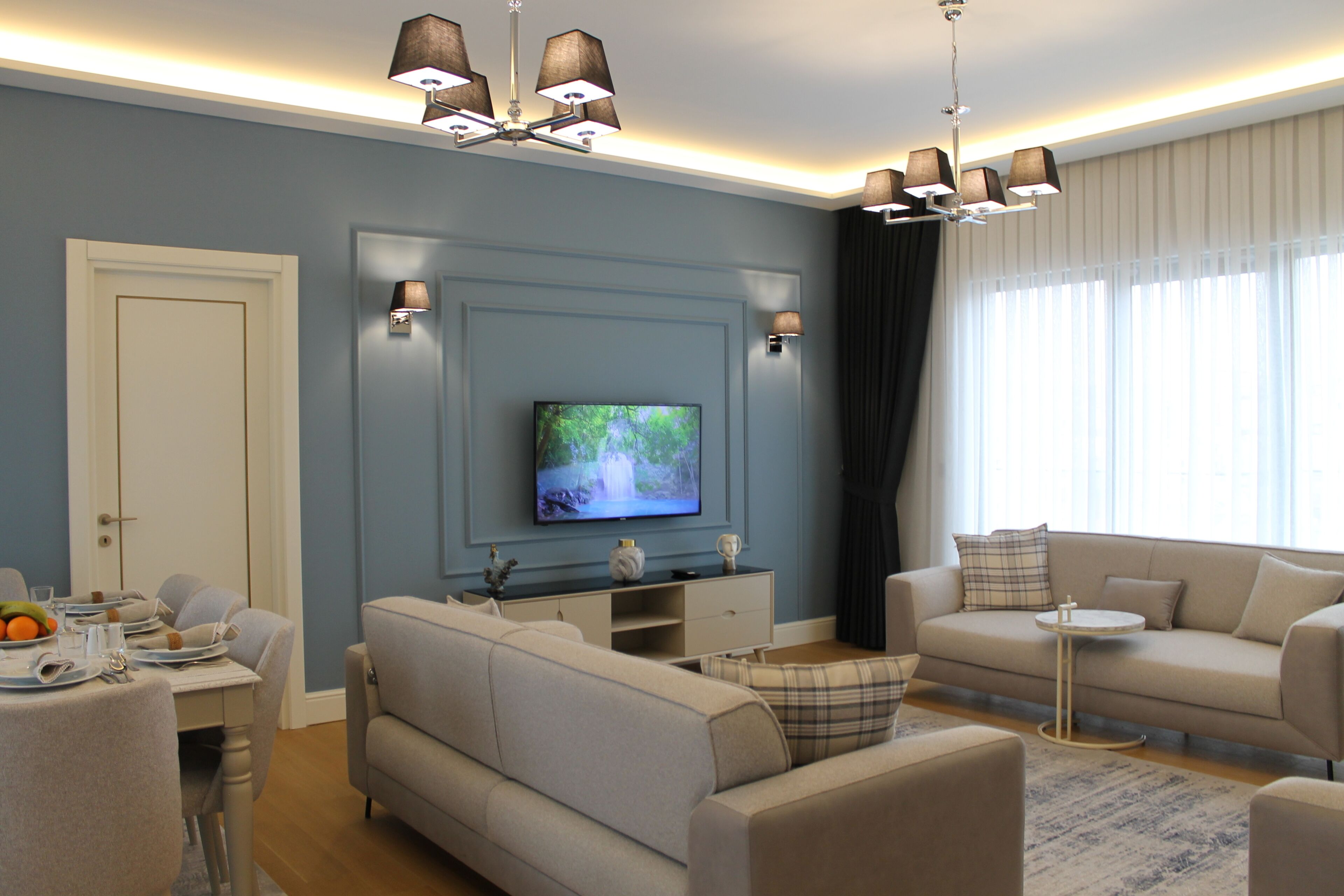 GR1 Block Three Bedroom Penthouse Apartment | Wohnbereich