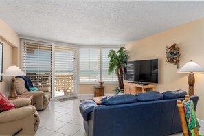 TV, DVD player, stereo