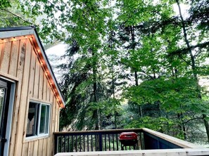 Cabane Royale, non-fumeurs, vue lac | Terrasse/Patio