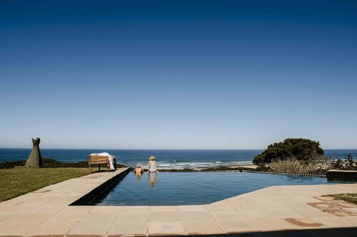 A secluded sanctuary along a private beach front. 