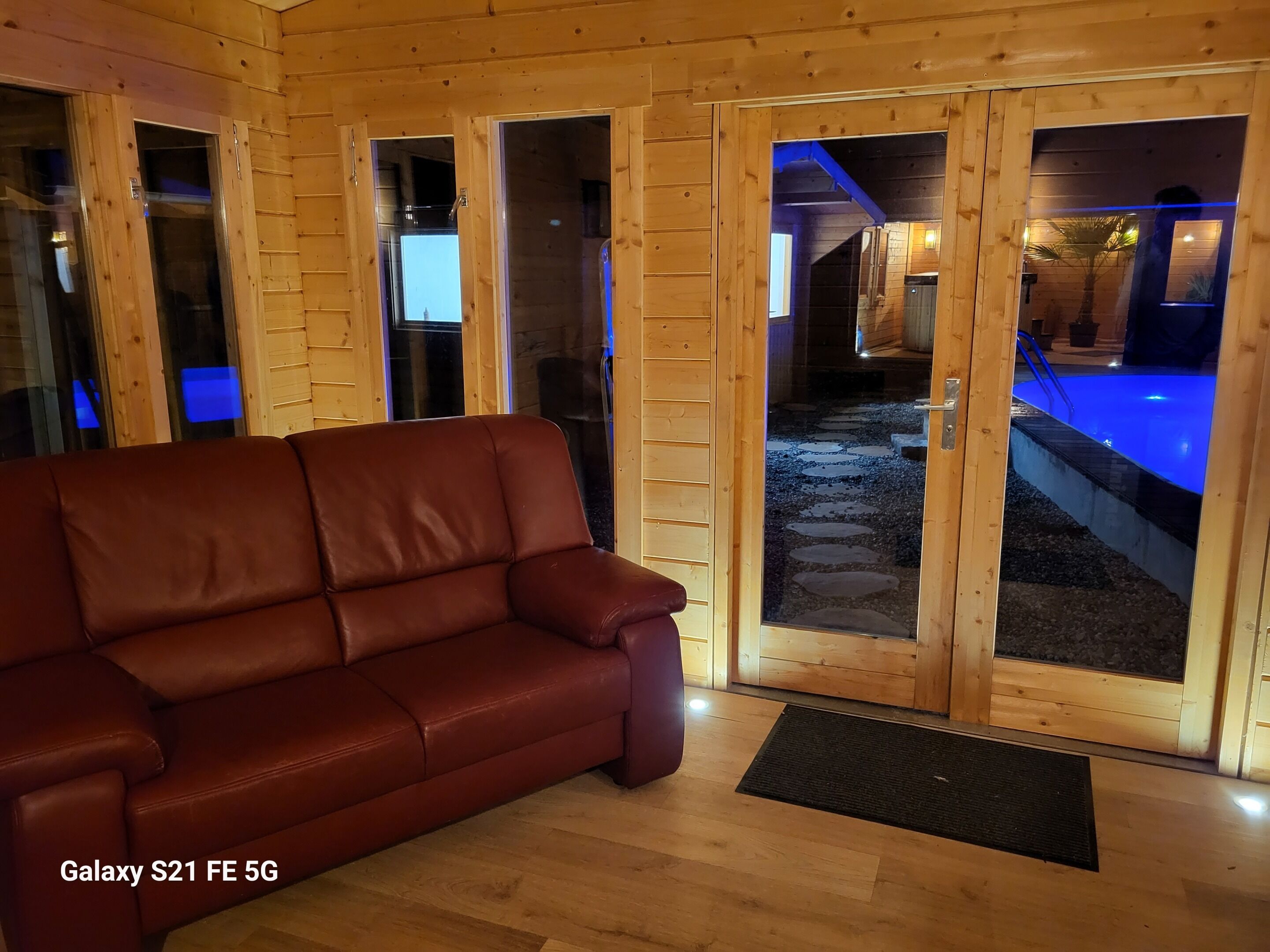 Banheira de hidromassagem, sauna a vapor