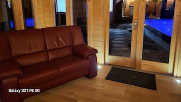 Banheira de hidromassagem, sauna a vapor