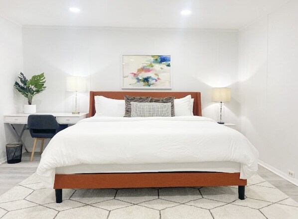 2 bedrooms, desk, iron/ironing board, free WiFi