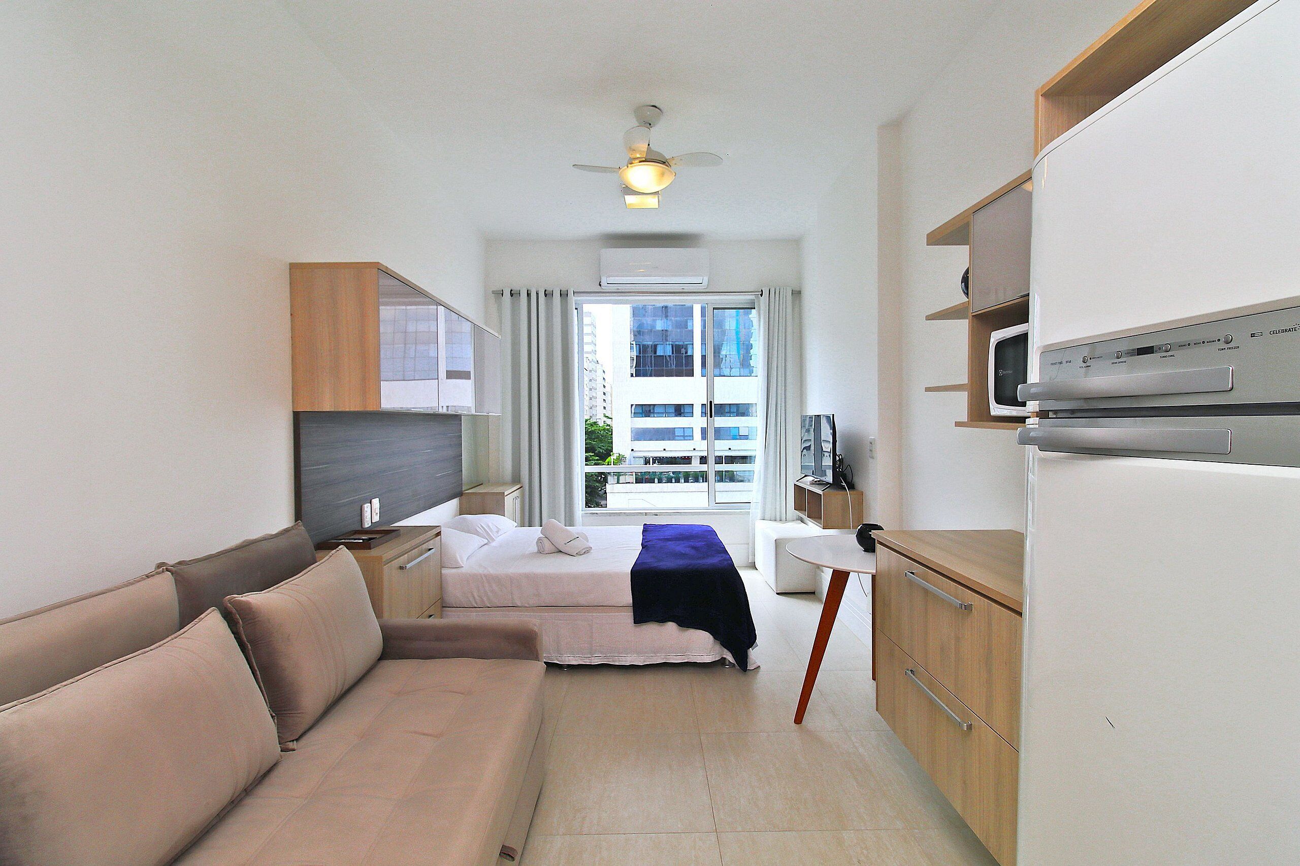 Apartamento ejecutivo | 1 dormitorio, cuna de viaje, wifi gratis y ropa de cama