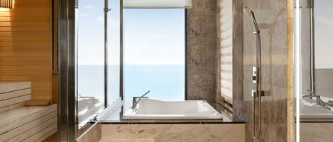 Suite presidencial, 1 cama King size | Ropa de cama de alta calidad, edredón y minibar