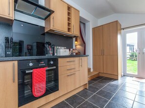 Dishwasher, high chair, cookware/dishes/utensils