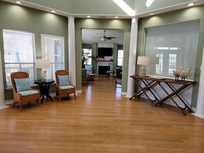 Smart TV, DVD player, books