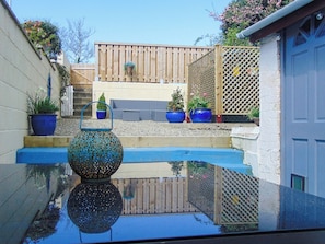 Pool - Y Tŷ Glas is a charming terraced cottage in New Quay. (New Quay)