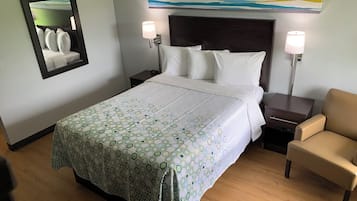 Studio, 1 Queen Bed, Non Smoking | Desk, laptop workspace, soundproofing, iron/ironing board