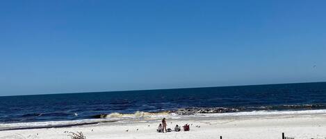 On the beach