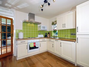 Dishwasher, high chair, cookware/dishes/utensils