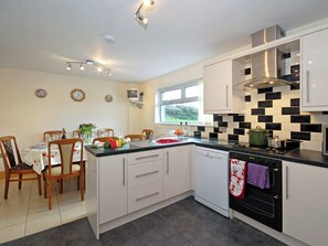 Dishwasher, high chair, cookware/dishes/utensils