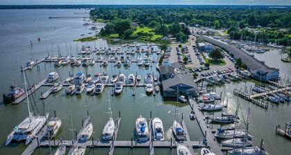 Steps away from Gloucester Marina & Restaurant