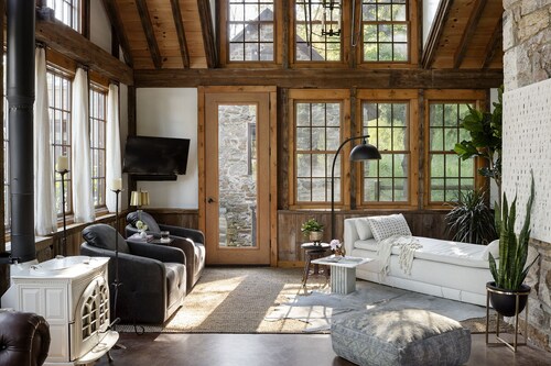 Restored Distillery, Sunroom + Sauna