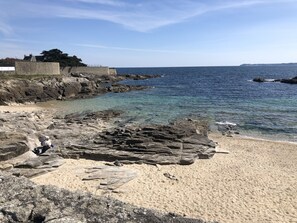 Beach nearby, sun-loungers