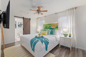 3 bedrooms, iron/ironing board, travel crib, free WiFi