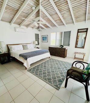 2 bedrooms, desk, iron/ironing board, travel cot