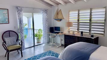 2 bedrooms, desk, iron/ironing board, travel cot