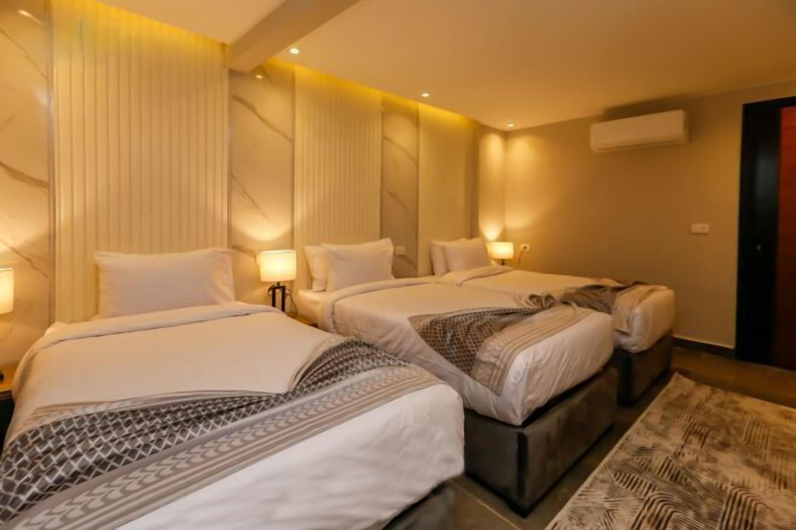 高档床上用品、羽绒被、加厚床垫、迷你吧