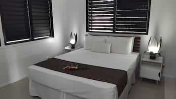 エグゼクティブ ヴィラ | 低刺激性寝具、WiFi (無料)、ベッドシーツ