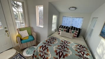 2 bedrooms, iron/ironing board, travel crib, WiFi