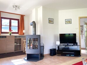 Fernseher, DVD-Player, Stereoanlage