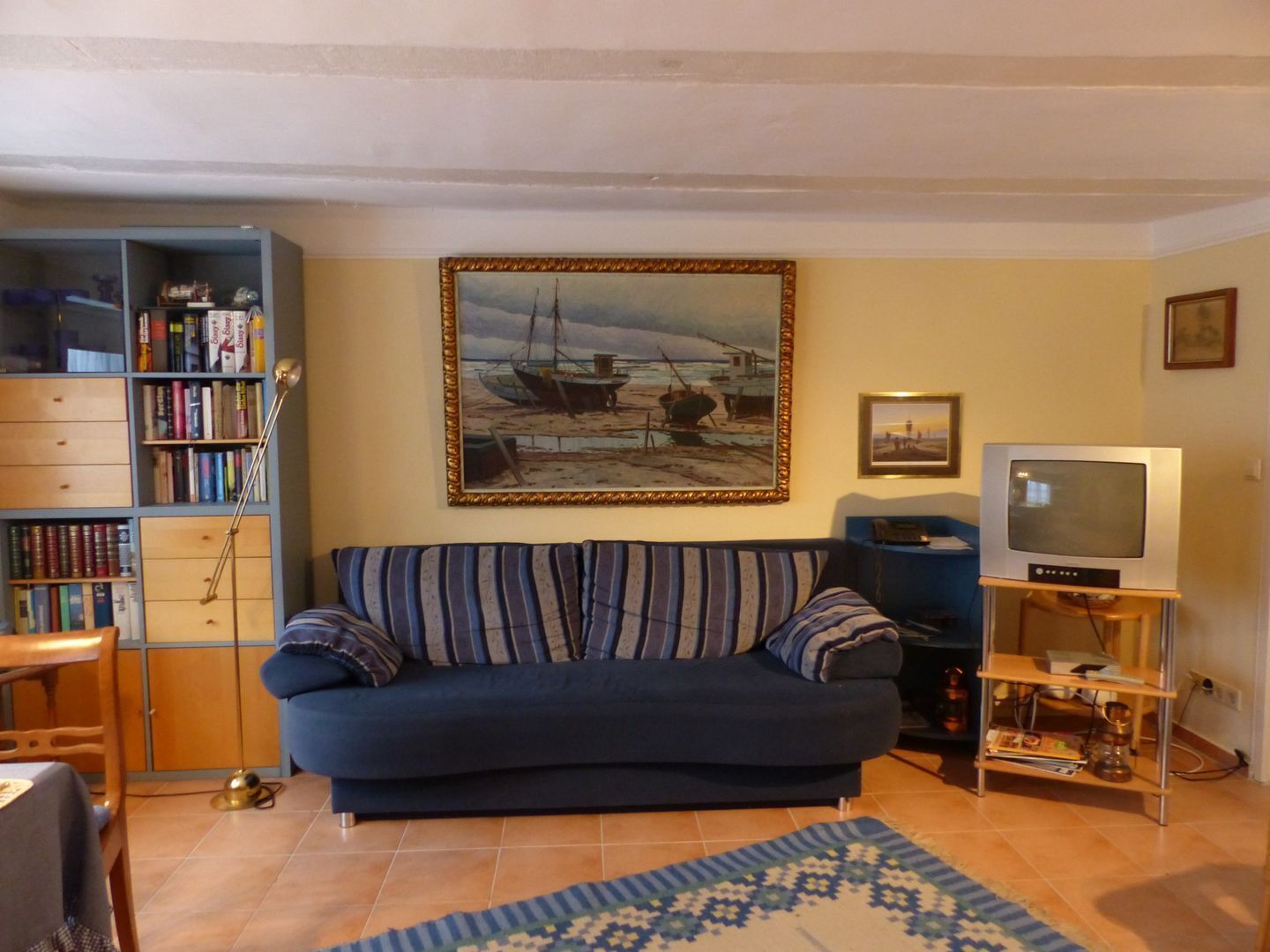 TV, DVD player, stereo