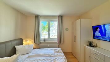 2 slaapkamers, een strijkplank/strijkijzer, wifi, beddengoed