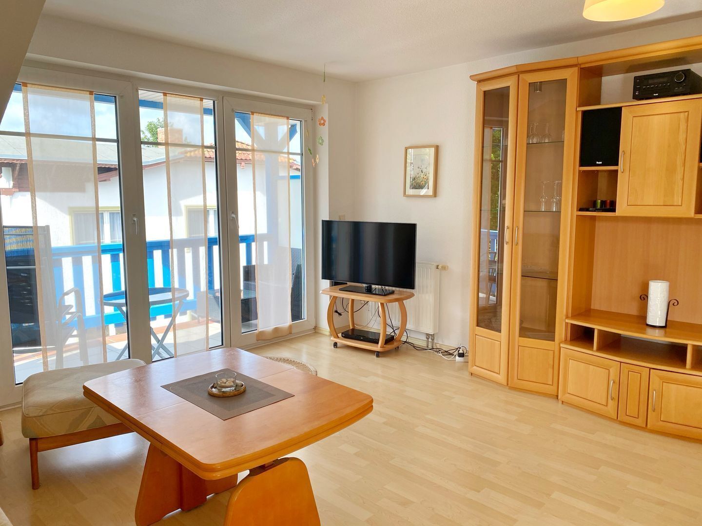 TV, DVD player, stereo