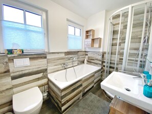 Hair dryer, towels
